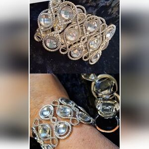 Talbots Silver Crystal Brooch